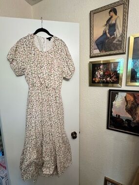 J.Crew Meadow Floral Side Cotton Poplin Dress Size 18